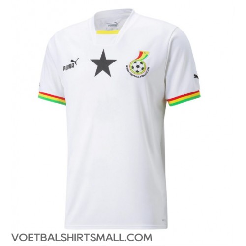 Ghana Voetbalkleding Thuisshirt WK 2022 Korte Mouwen
